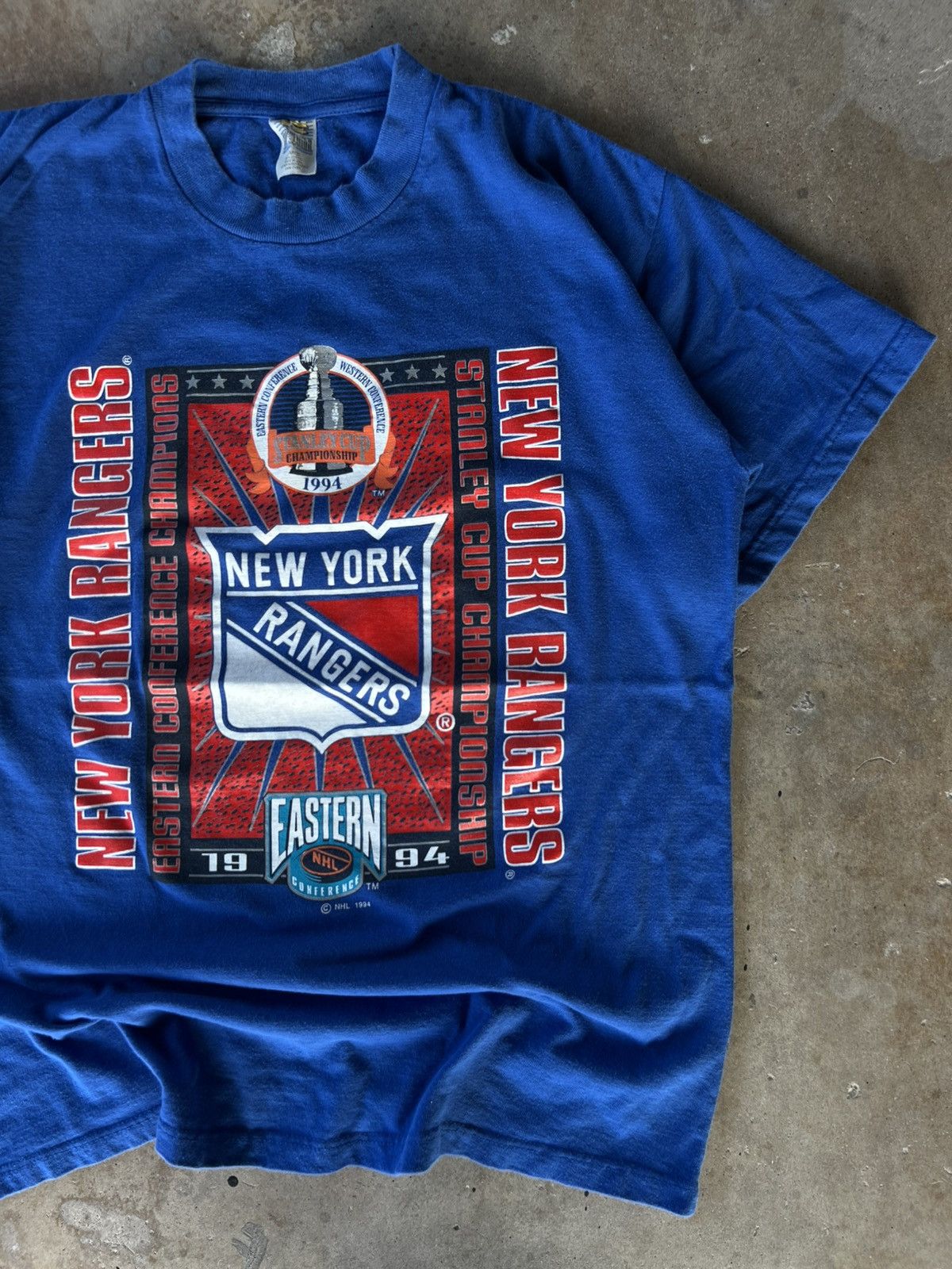 Starter Vintage 90’s NHL New York Rangers T Shirt Size US L / EU 52-54 / 3 - 1 Thumbnail