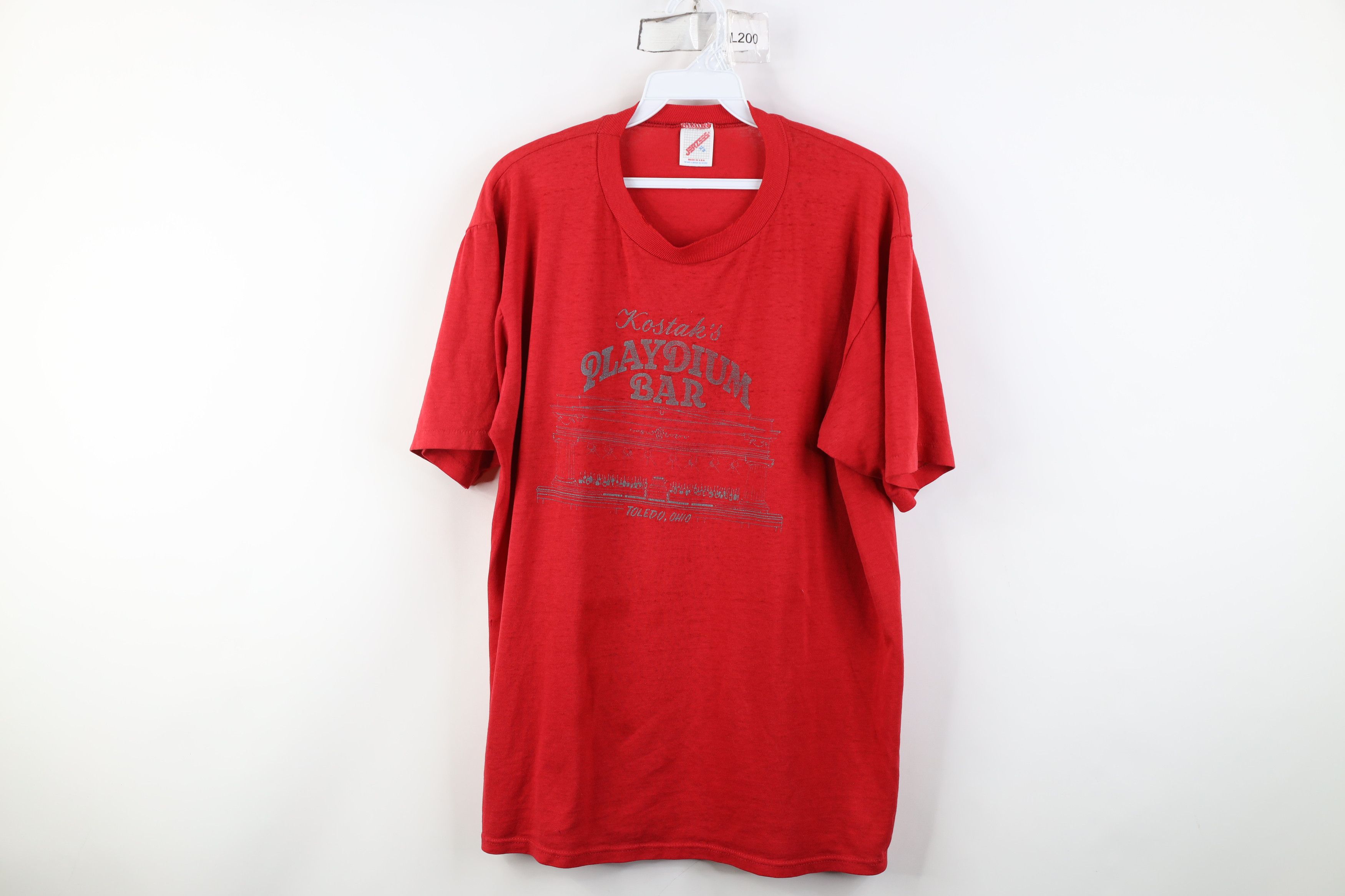 Vintage Vintage 80s 90s Kostaks Playdium Bar Toledo Ohio T-Shirt USA Size US XL / EU 56 / 4 - 1 Thumbnail