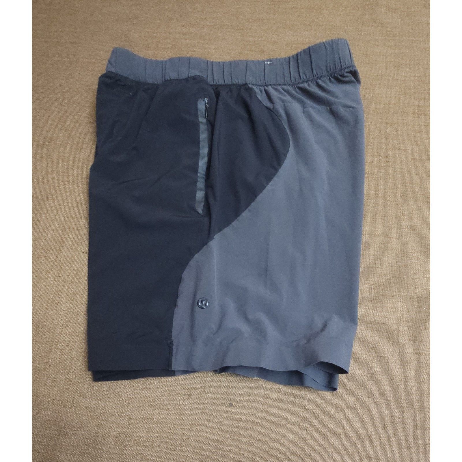 Lululemon Lululemon Surge Short 8" Lined Zip Pockets Black,Gray Sz M Size US M / EU 48-50 / 2 - 3 Thumbnail