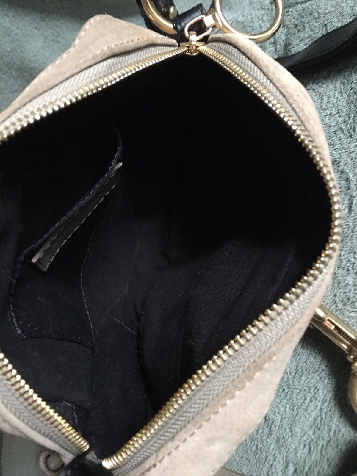 Chloe See by Chloe Suede Leather Beige Crossbody Shoulder Bag Size ONE SIZE - 10 Thumbnail