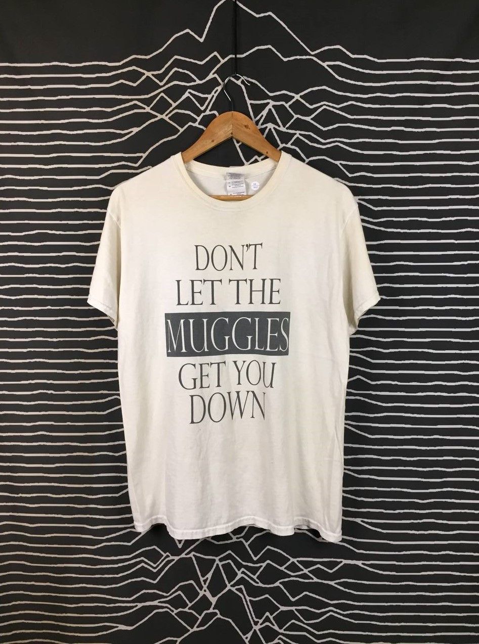 Vintage Harry Potter Don't Let The Muggles Get You Down Quote Tee Size US M / EU 48-50 / 2 - 2 Thumbnail