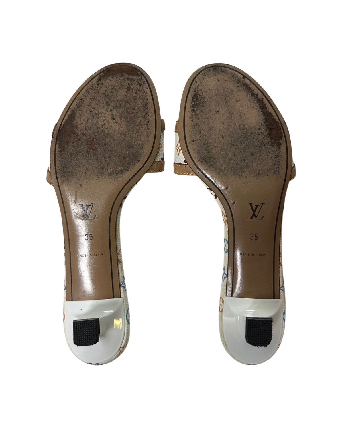 Louis Vuitton LOUIS VUITTON Monogram Leather Sandals Size US 5 / IT 35 - 3 Thumbnail