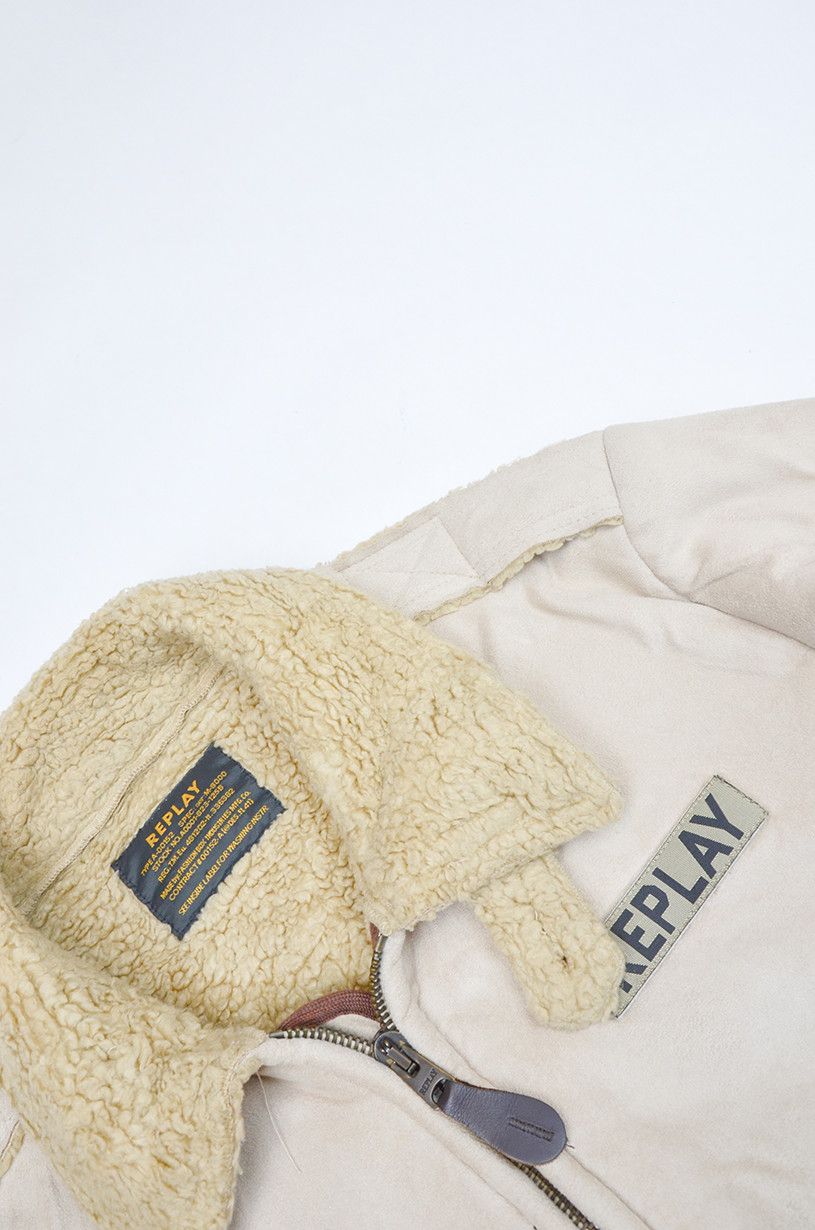 Replay Replay Jacket Vintage Beige Sherpa Lined Winter Style - L Size US L / EU 52-54 / 3 - 9 Thumbnail