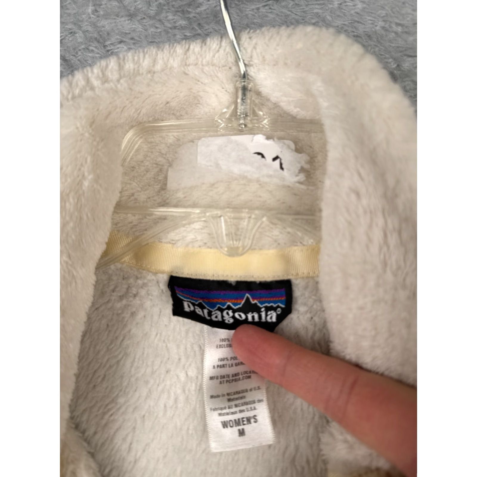Patagonia Patagonia Sweater Womens Medium Beige Re-Tool Snap-T Pullover Mock Neck Fleece Sweatshirt Size M / US 6-8 / IT 42-44 - 7 Thumbnail