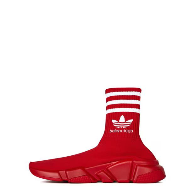 Balenciaga o1g2r1mq0924 Trainers in Red & White Size US 5 / IT 35 - 2 Thumbnail