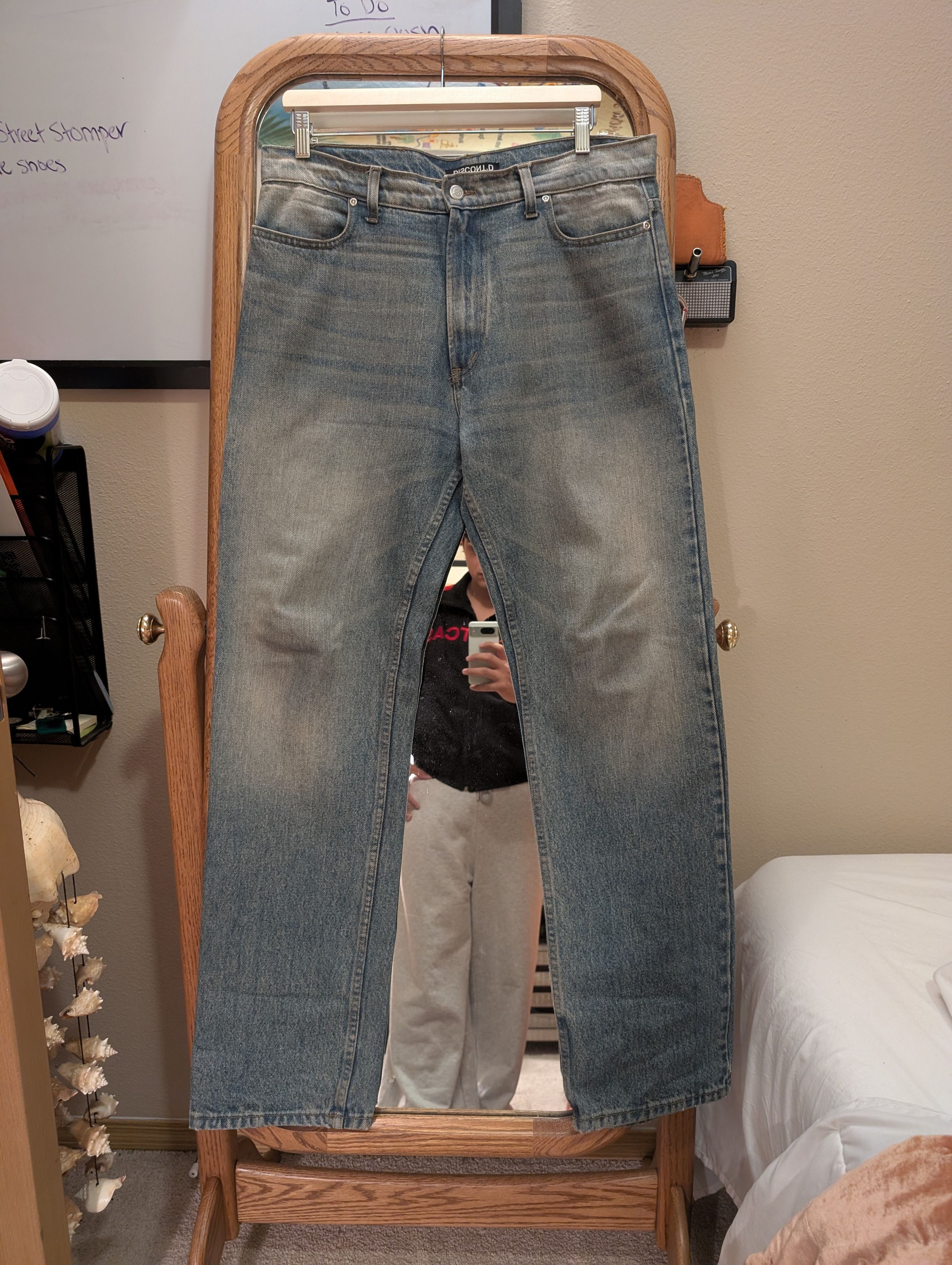 basketcase gallery Discontd Straight Desert Wash Denim Size US 34 / EU 50 - 4 Thumbnail