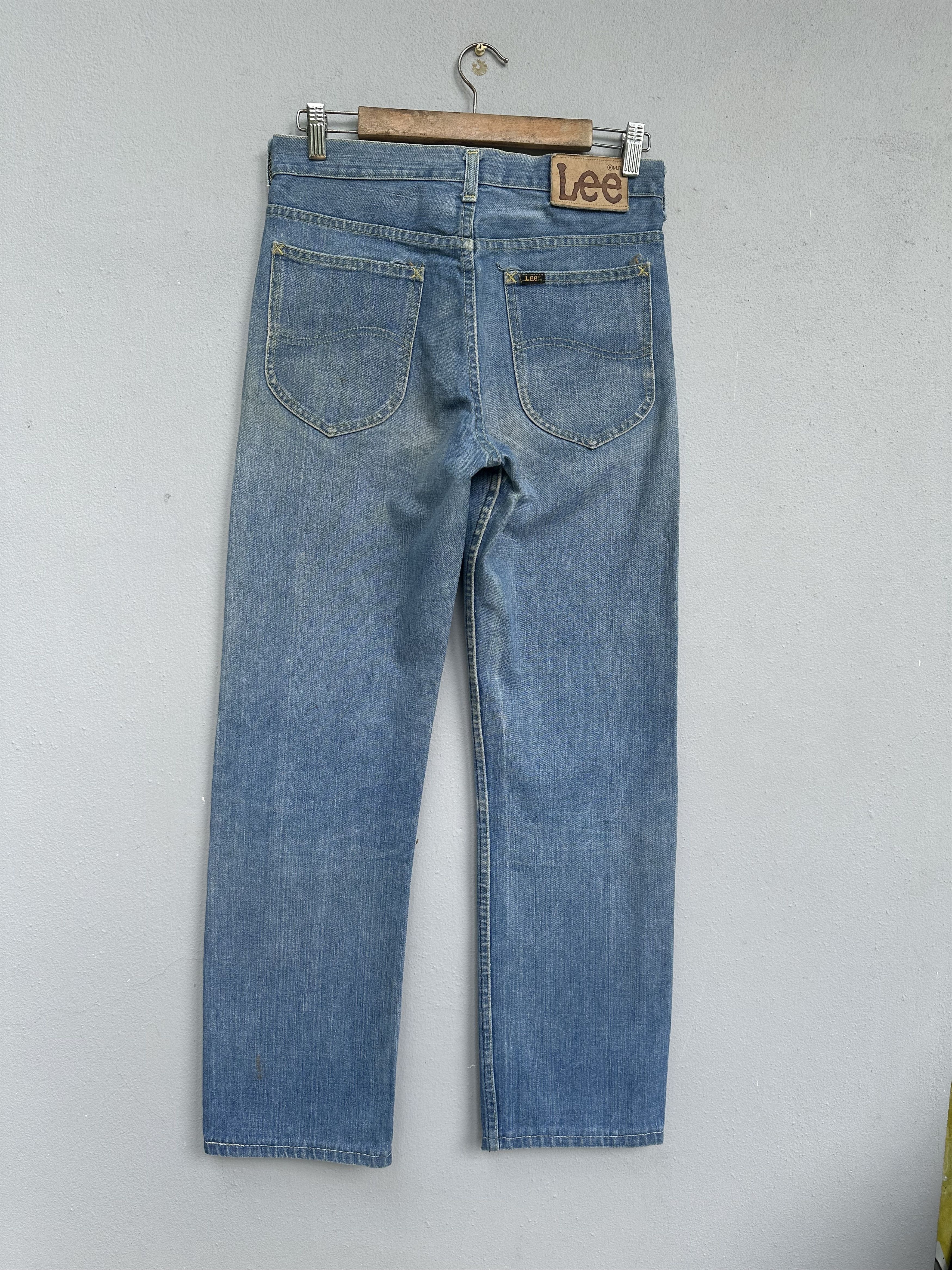 Lee Rare Vtg Distressed Lee Riders 70s Talon 42 Flare Denim Jean Size US 30 / EU 46 - 5 Thumbnail