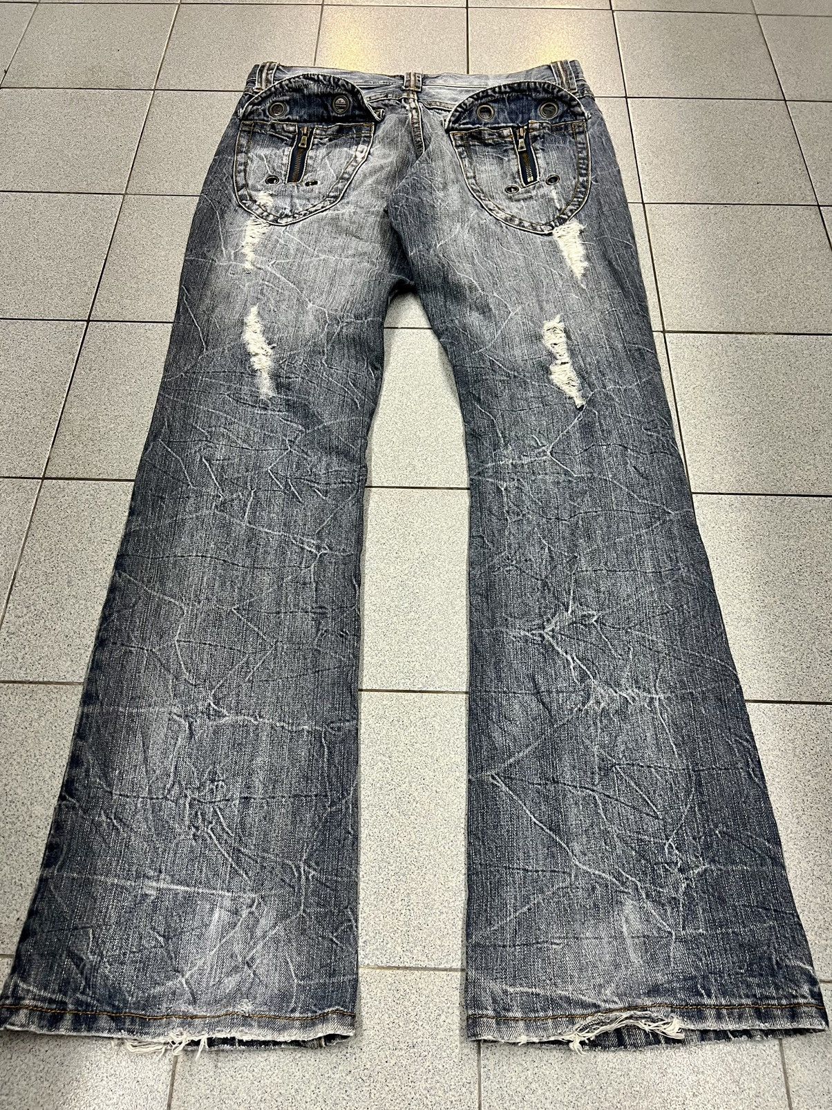 Japanese Brand × semanticdesign SEMANTIC DESIGN FLARED JEANS Size US 33 - 16 Thumbnail
