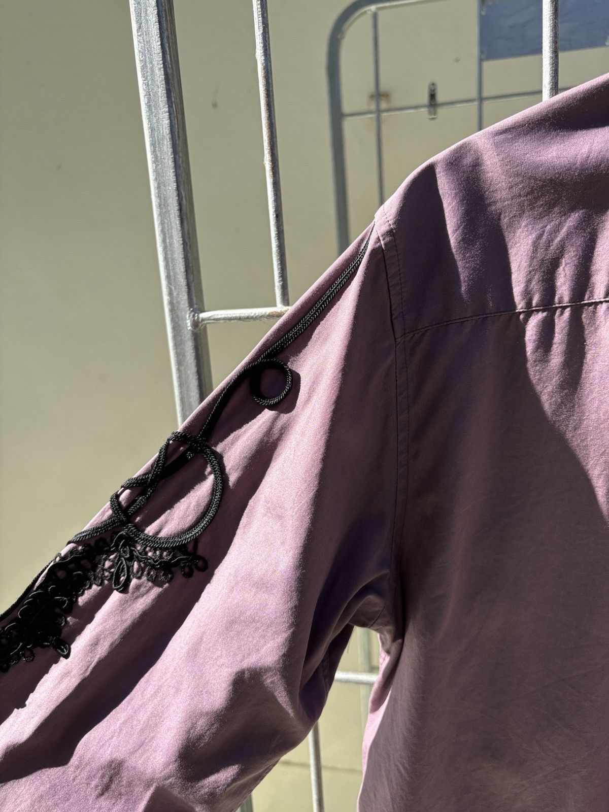 Jean Paul Gaultier Jean Paul Gaultier JPG lace sleeves purple shirt Size S / US 4 / IT 40 - 12 Thumbnail