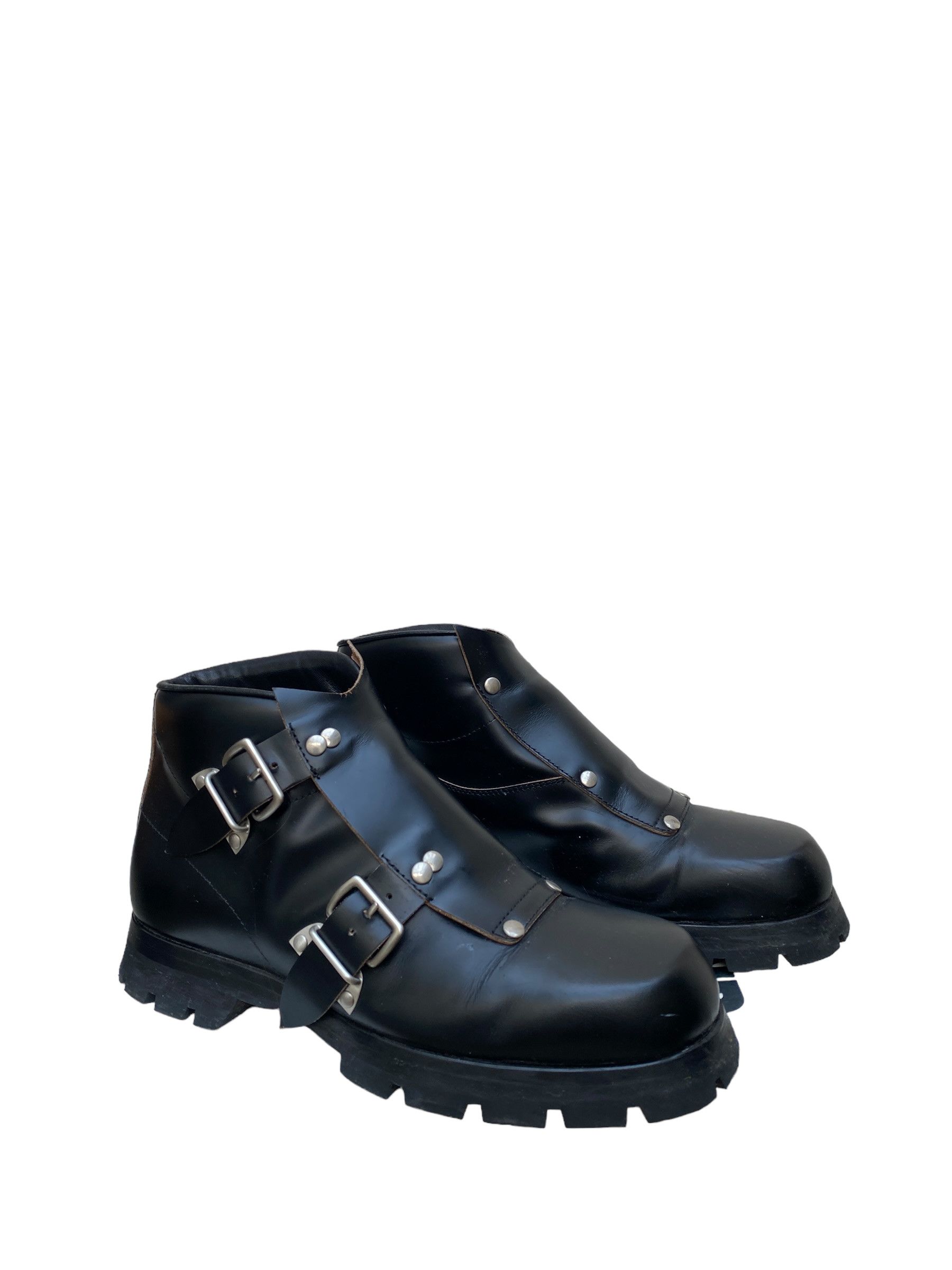 Jil Sander FW 2020 Black Leather Double Buckle Boots Size US 9 / EU 42 - 4 Thumbnail