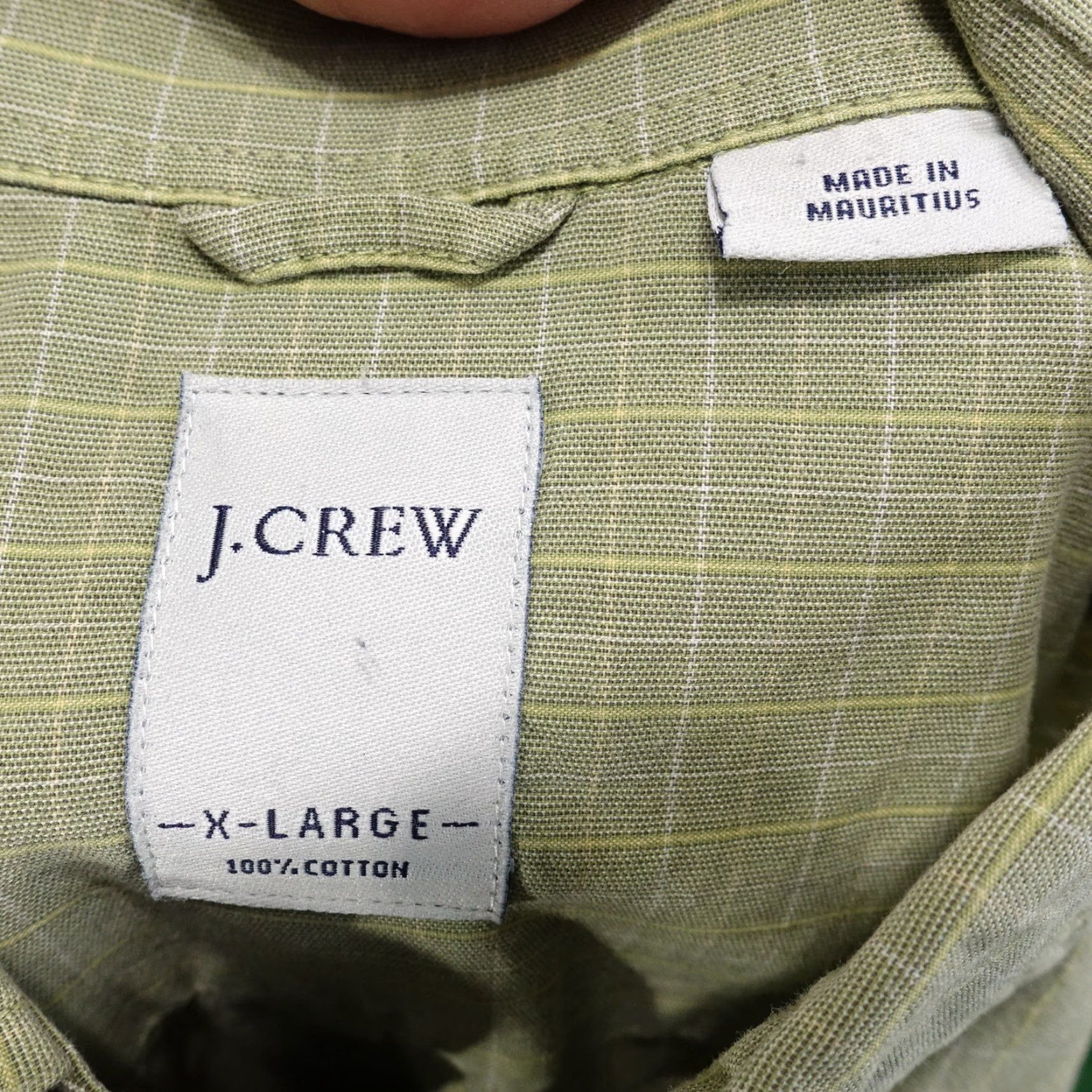 J.Crew Vintage J.Crew Men's XL Long Sleeve Green Check Button-Up Shirt Size US XL / EU 56 / 4 - 6 Thumbnail