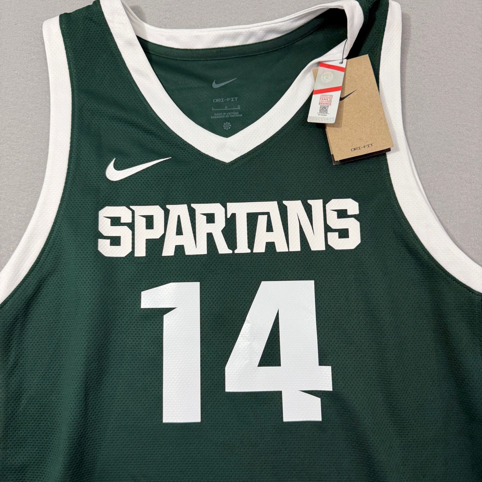 Nike Michigan State Spartans Davis Smith Basketball Jersey XL Size US XL / EU 56 / 4 - 3 Thumbnail