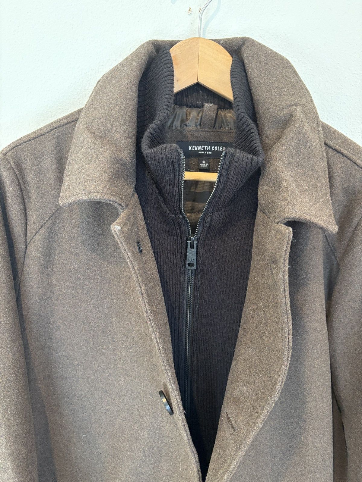 Kenneth Cole Kenneth Cole Stand Collar Zip Bib Car Coat Size US S / EU 44-46 / 1 - 7 Thumbnail