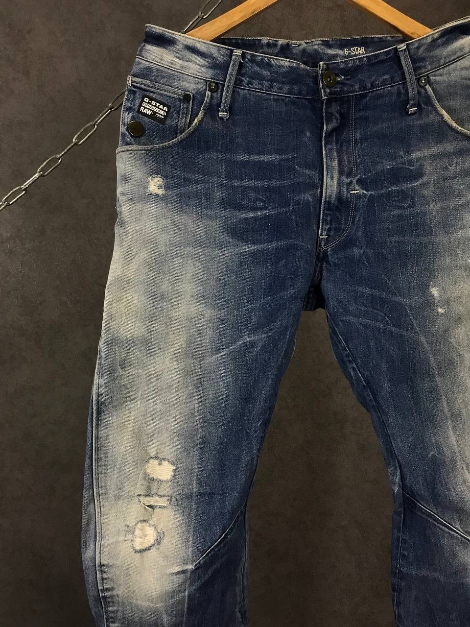 G-Star G Star Raw distressed denim jeans Size US 32 / EU 48 - 3 Thumbnail