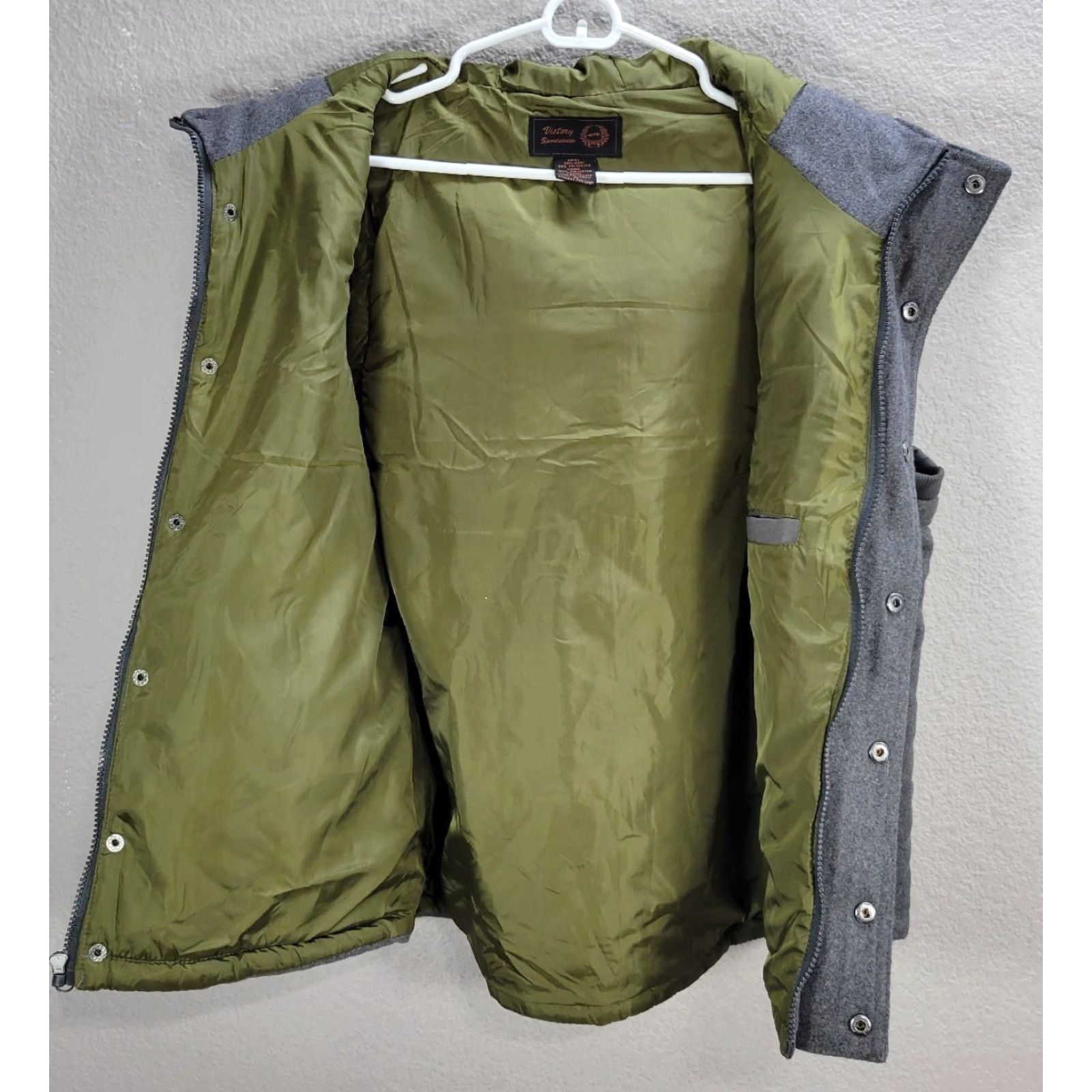 Victory Sportswear Victory Sportwear Vest Hooded Gray Quilted Wool Zip Up Outdoor M Womens Size M / US 6-8 / IT 42-44 - 5 Thumbnail