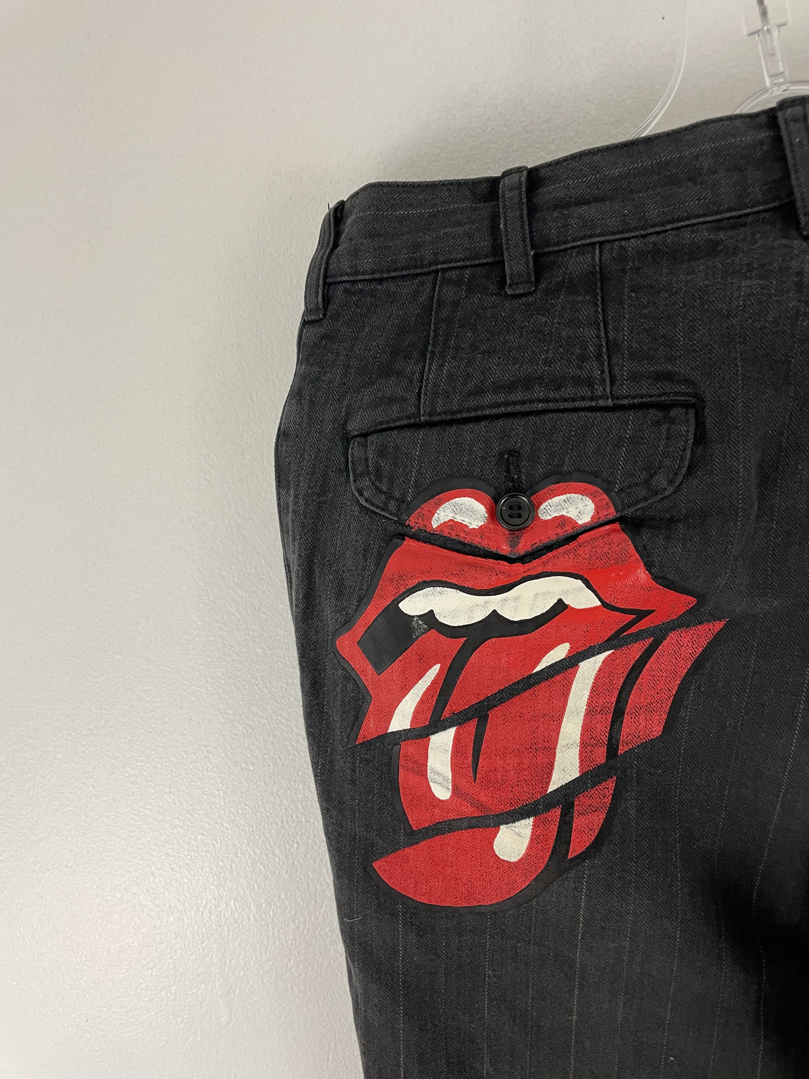 Comme des Garcons Homme Plus 2005 Rolling Stones Striped Pants Size US 30 / EU 46 - 3 Thumbnail