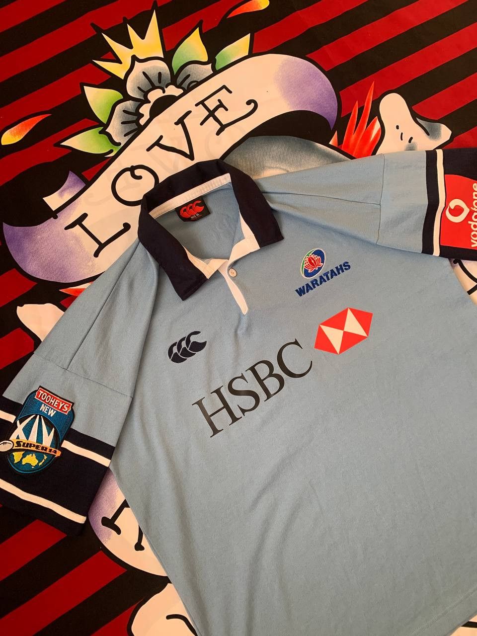 Canterbury of New Zealand NSW Waratahs Rugby Shirt 00s Size XL Canterbury Size US XL / EU 56 / 4 - 2 Thumbnail