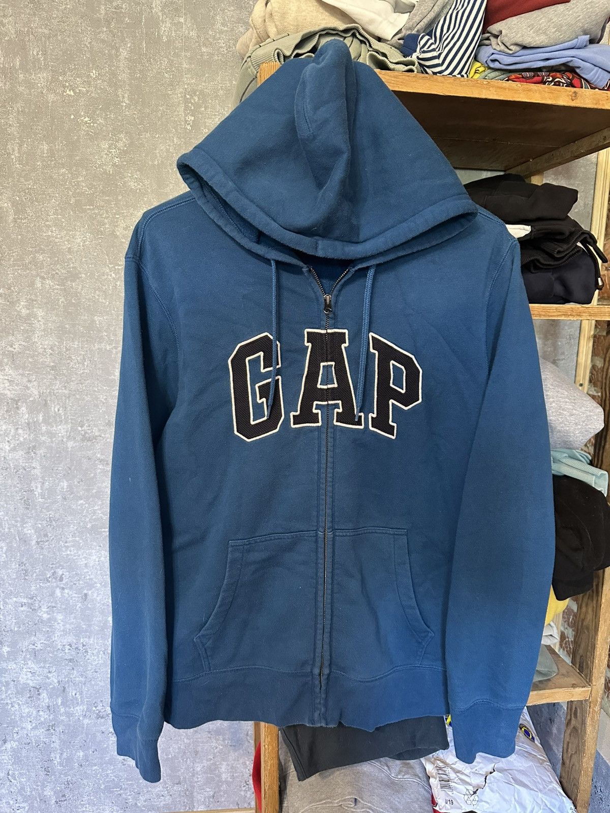Gap HOODIE GAP Y2K VINTAGE STREETWEAR BIG LOGO,SIZEL Size US L / EU 52-54 / 3 - 2 Thumbnail