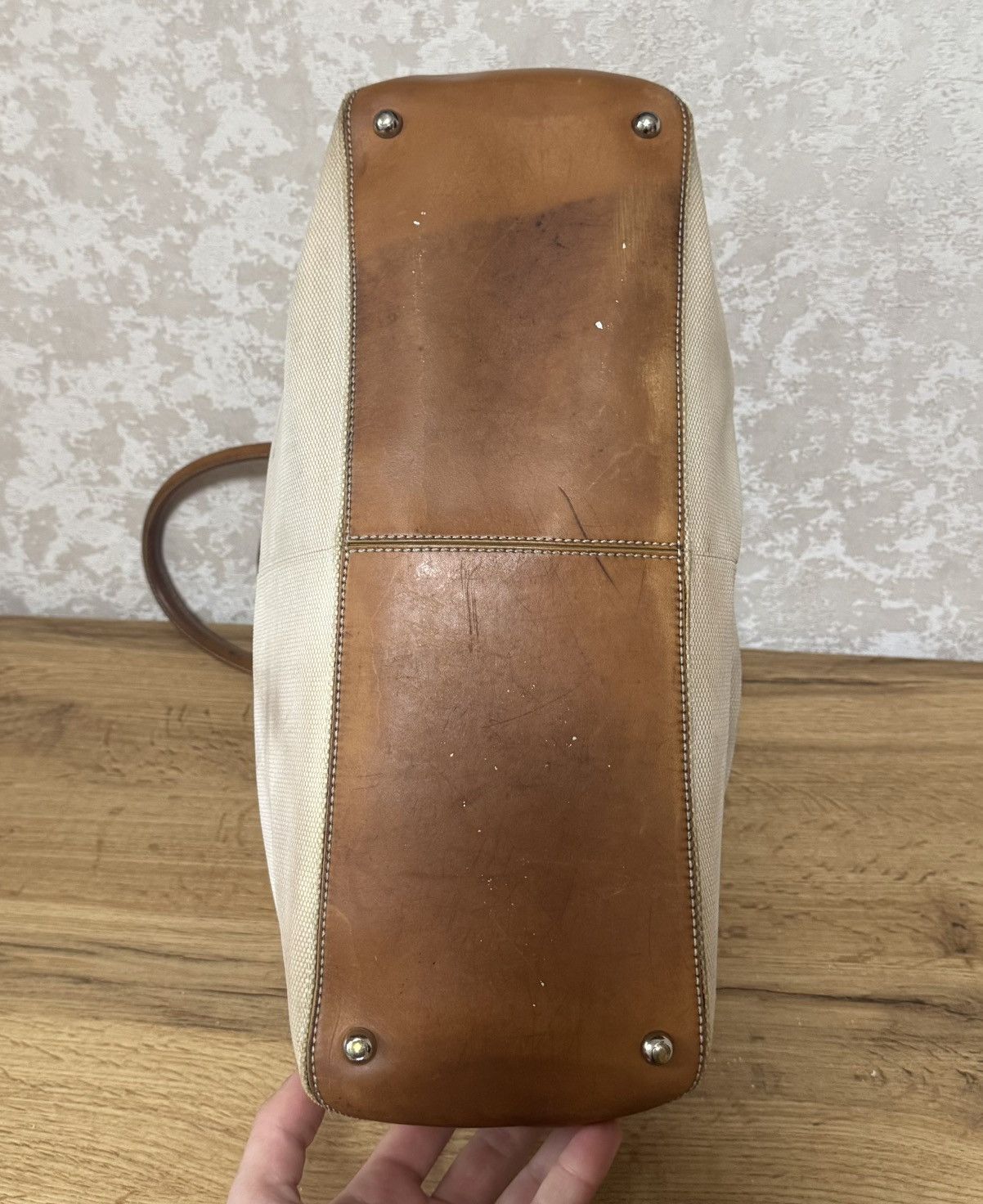 Tod's Tods Canvas Leather Tote Bag Size ONE SIZE - 13 Thumbnail