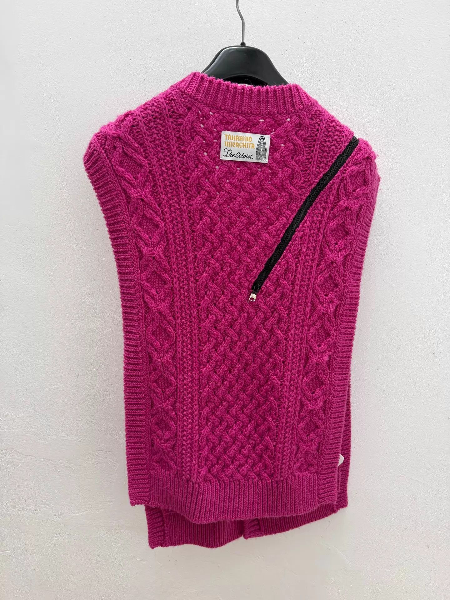 Takahiromiyashita The Soloist. TAKAHIROMIYASHITA The Soloist Bold Zipper Knit Wool Vest OS Size US M / EU 48-50 / 2 - 3 Thumbnail