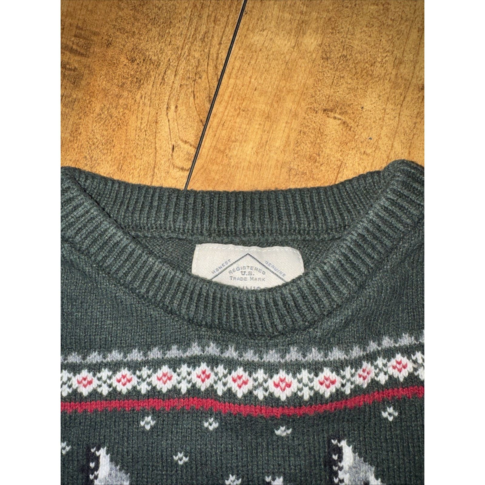 St. Johns Bay × Vintage St John’s Bay Knitted Sweater Large 22x23 Goose Print Green Size L / US 10 / IT 46 - 5 Thumbnail