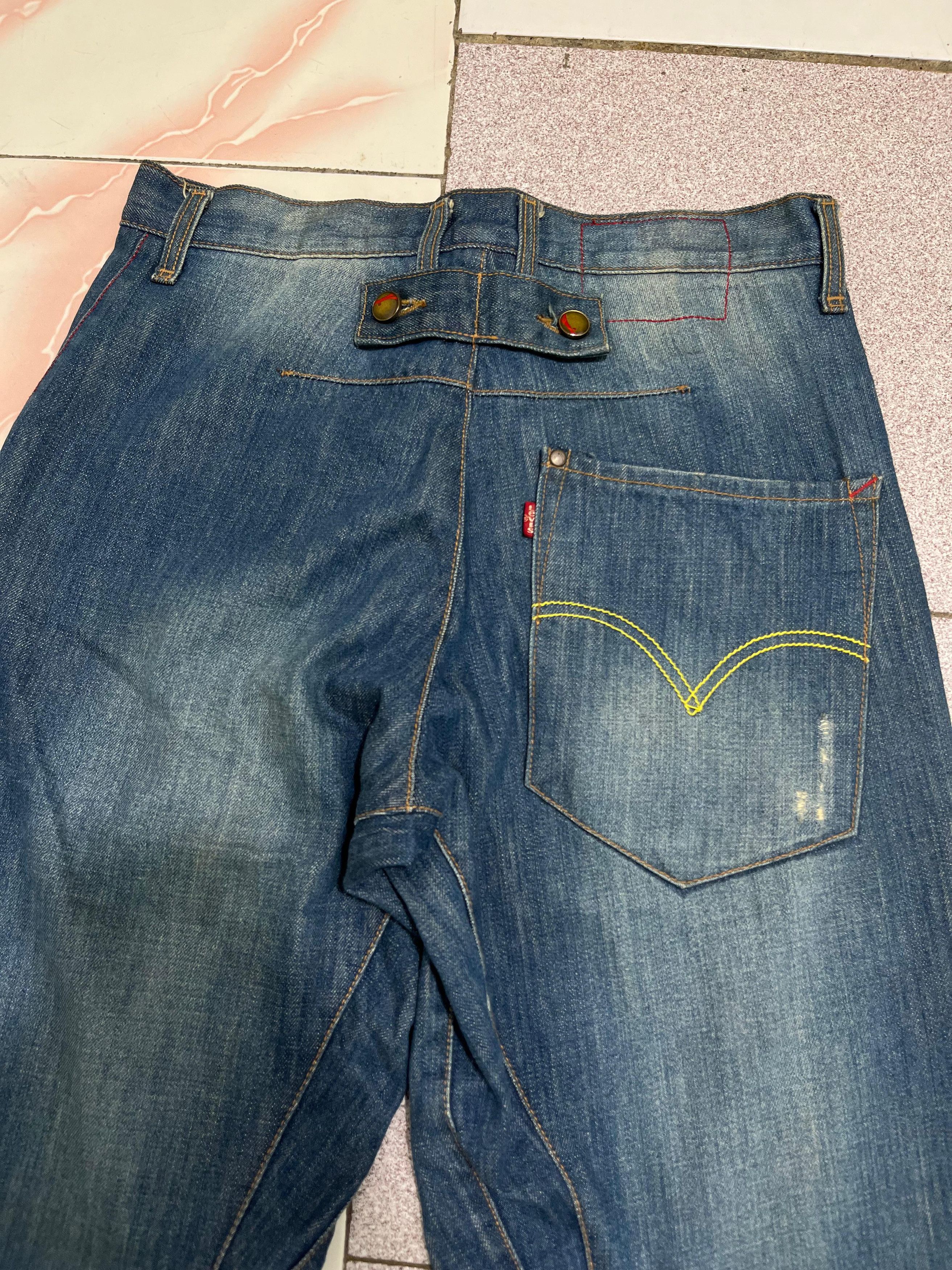 Levi's Vintage Clothing Levi's Engineered Buckle Back Distressed Jeans Size US 31 - 4 Thumbnail