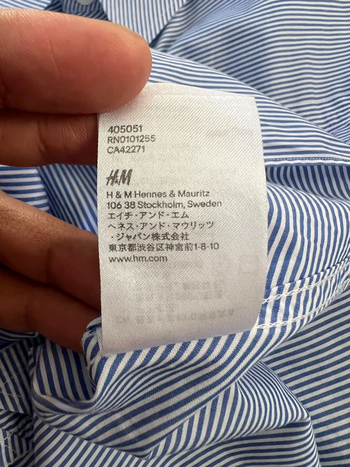 Comme des Garcons × H&M H&M x CDG Paneled Diagonal Stripe Shirt Size US S / EU 44-46 / 1 - 11 Thumbnail