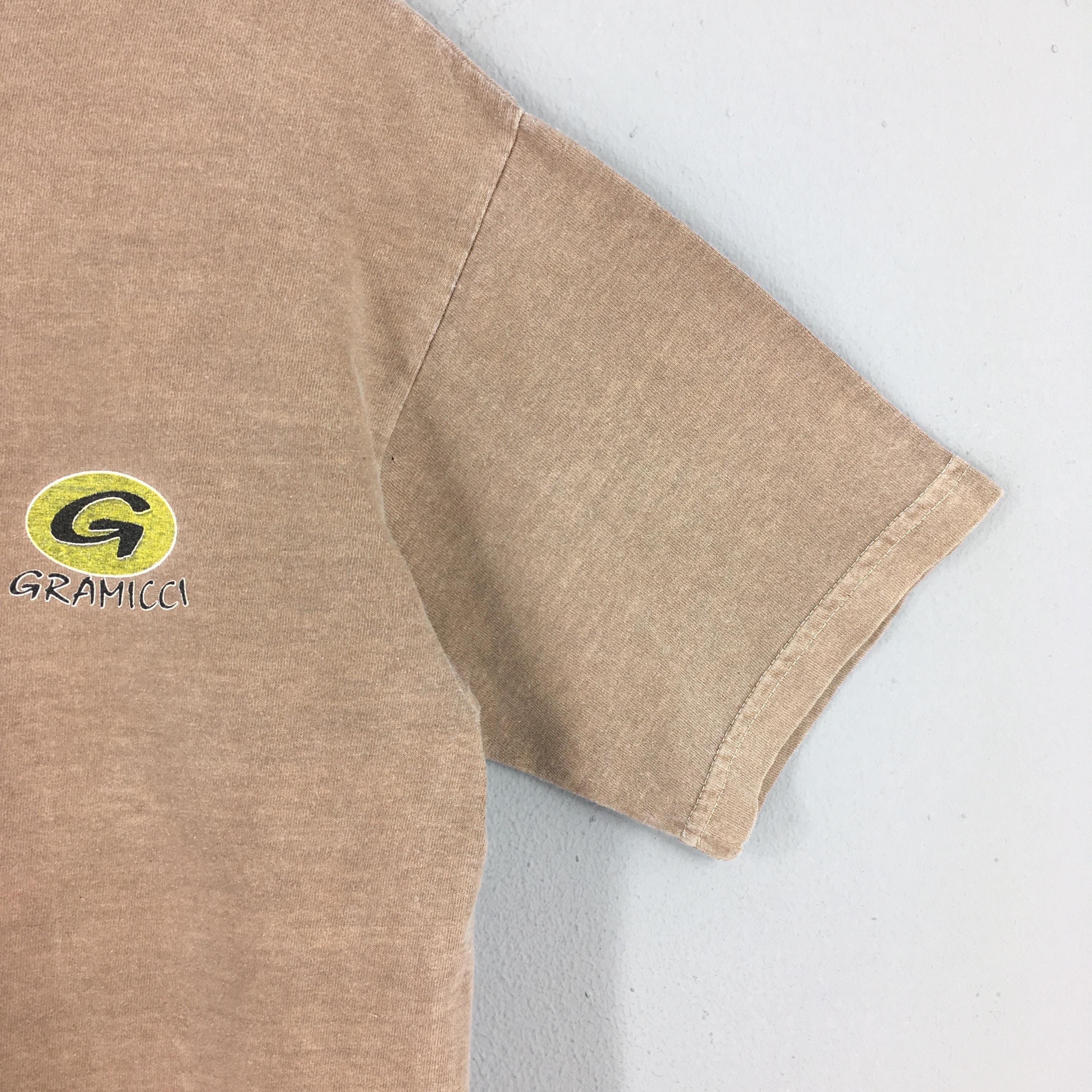 Gramicci × Vintage Vintage 90s Gramicci Usa Brown Graphics Tshirt Small Size US S / EU 44-46 / 1 - 6 Thumbnail