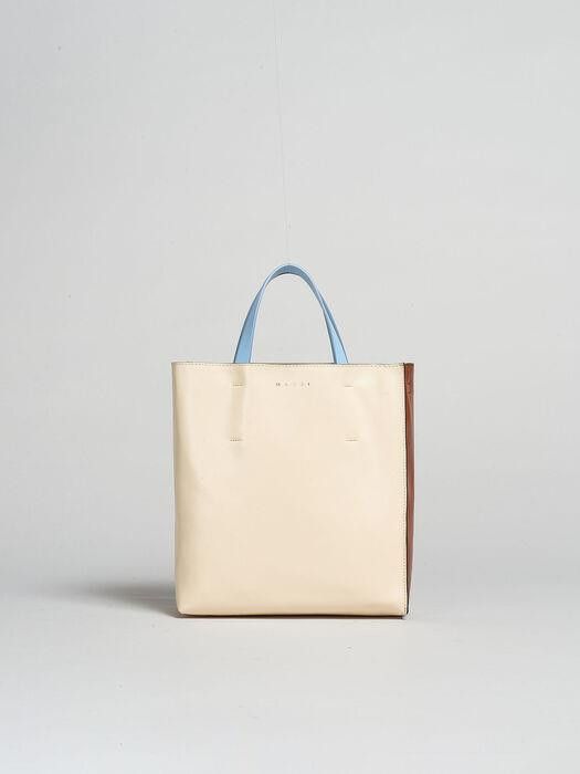 Marni o1w1db10326 Size:OS/Color-Block Tote Bag in Beige/Brown Size ONE SIZE - 1 Thumbnail