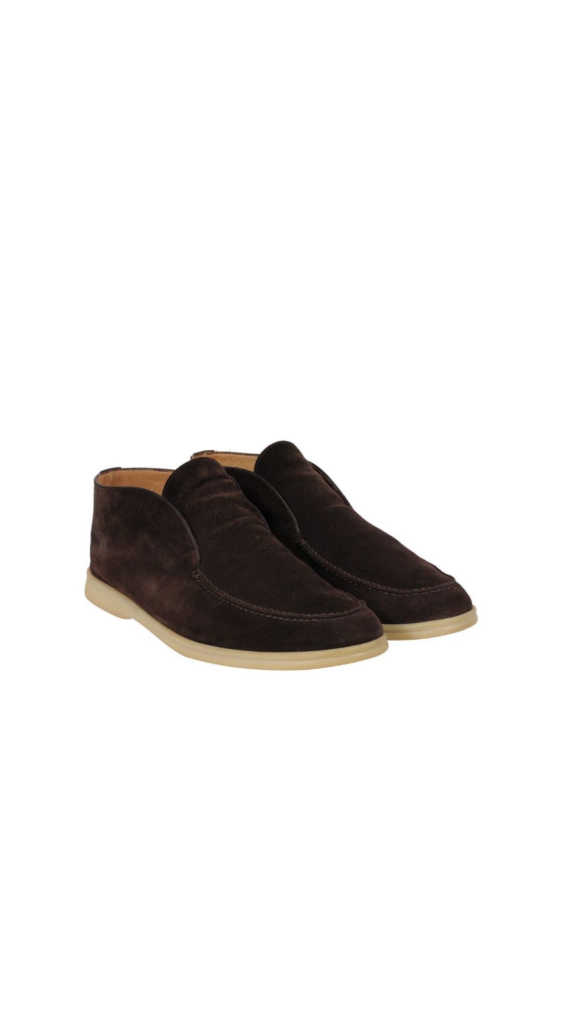 image of Loro Piana Open Walk Ankle Boots Brown Tan Suede - 02175, Men's (Size 11)