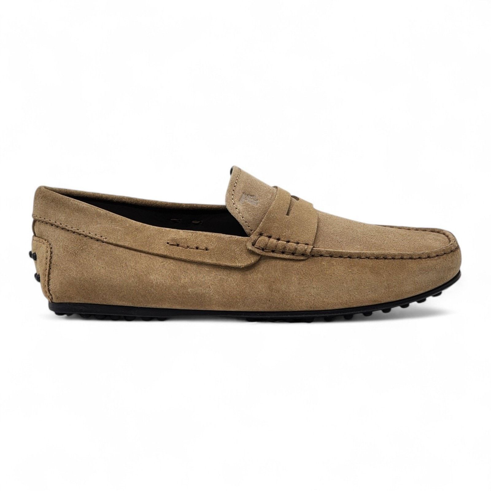 Tod's City Gommino Penny Suede Loafers Brown UK 7.5 US 9 NWB $695 Size US 9 / EU 42 - 3 Thumbnail