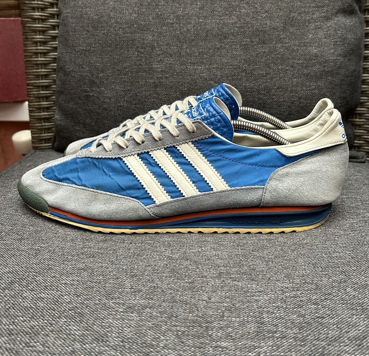 Adidas Sl 72 Vintage Blue Grailed