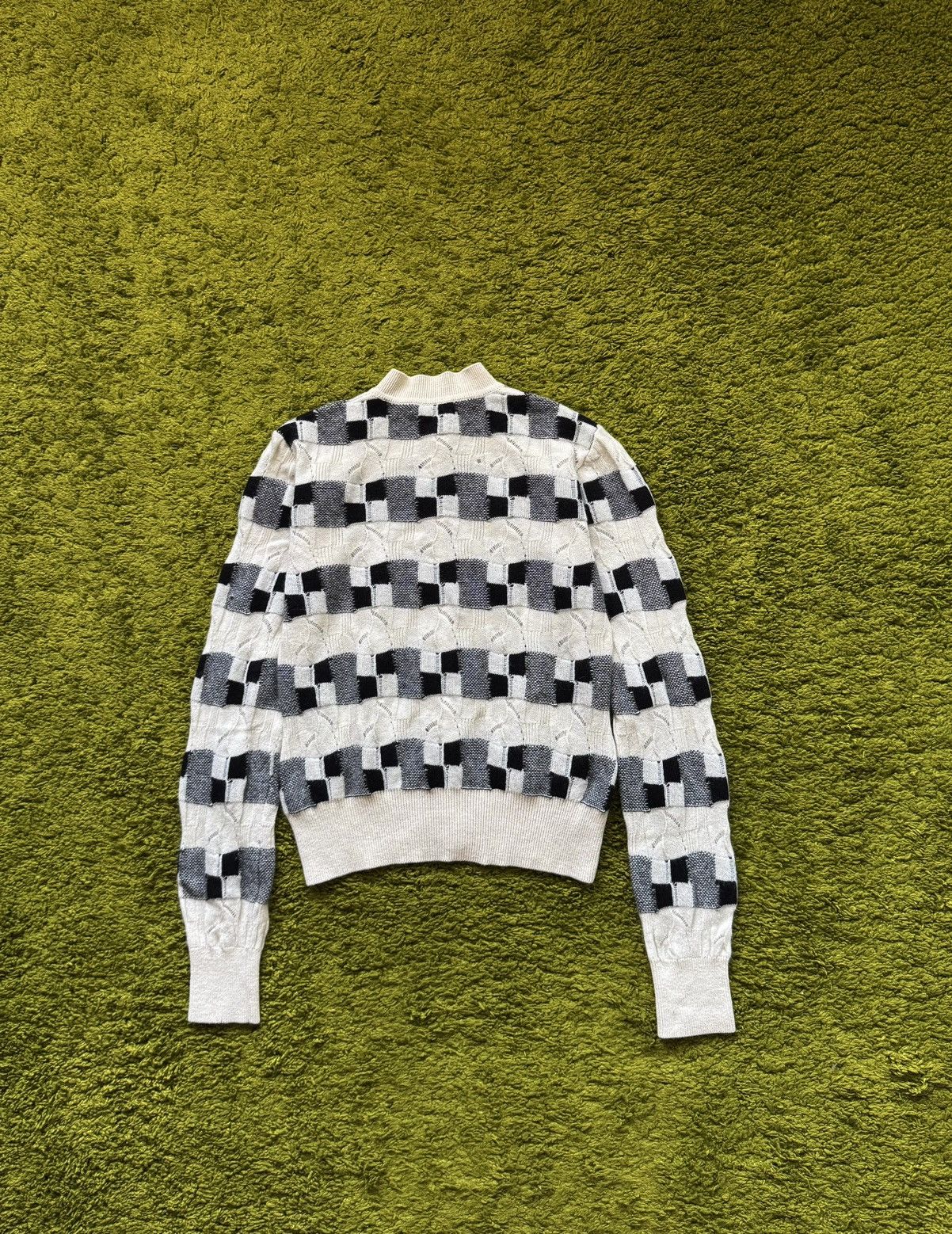 Akris Akris 100% cashmere checkered cardigan sweater Size M / US 6-8 / IT 42-44 - 2 Thumbnail