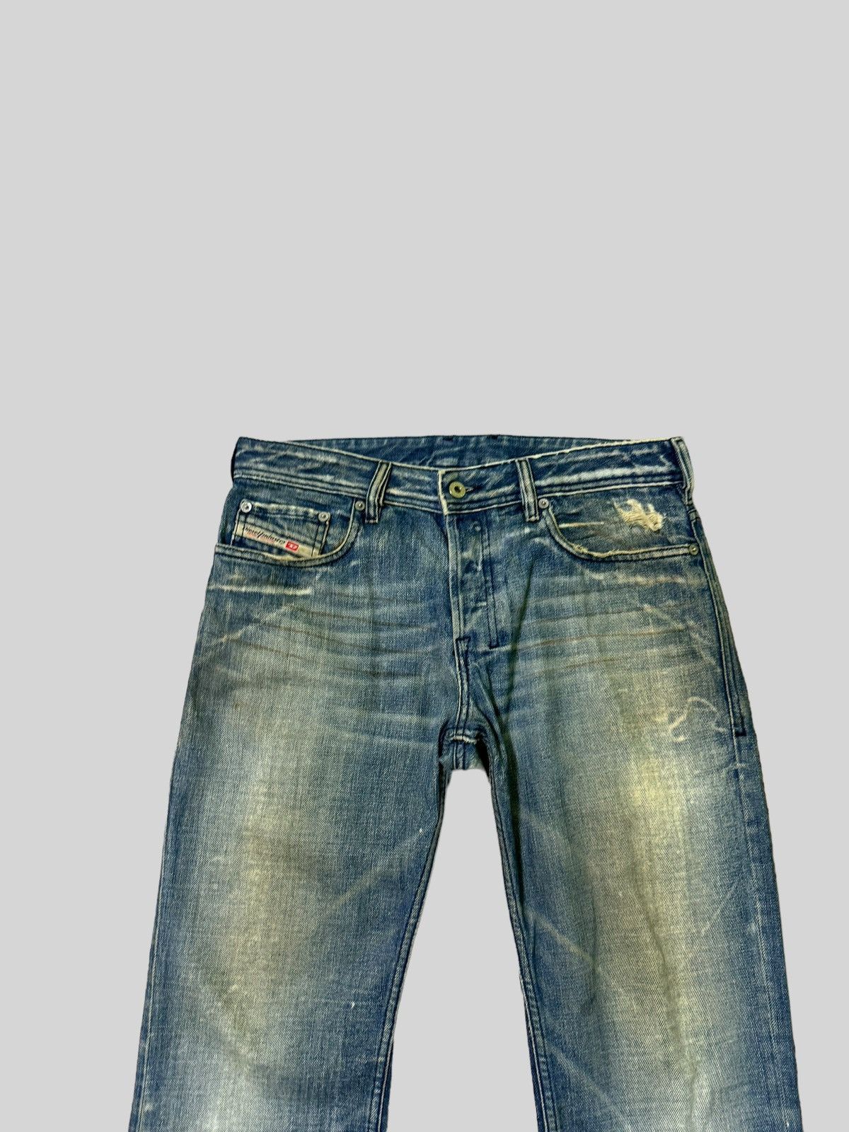 Japanese Brand × Vintage Flared Diesel Industry Thrashed Distressed Denim Size US 31 - 3 Thumbnail