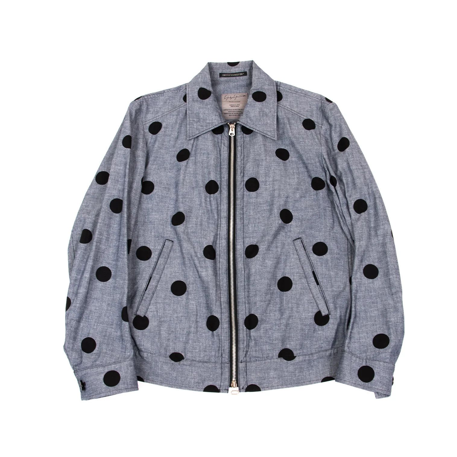 Yohji Yamamoto Yohji Yamamoto Cotton Dot Double Zip Jacket Size US M / EU 48-50 / 2 - 1 Thumbnail