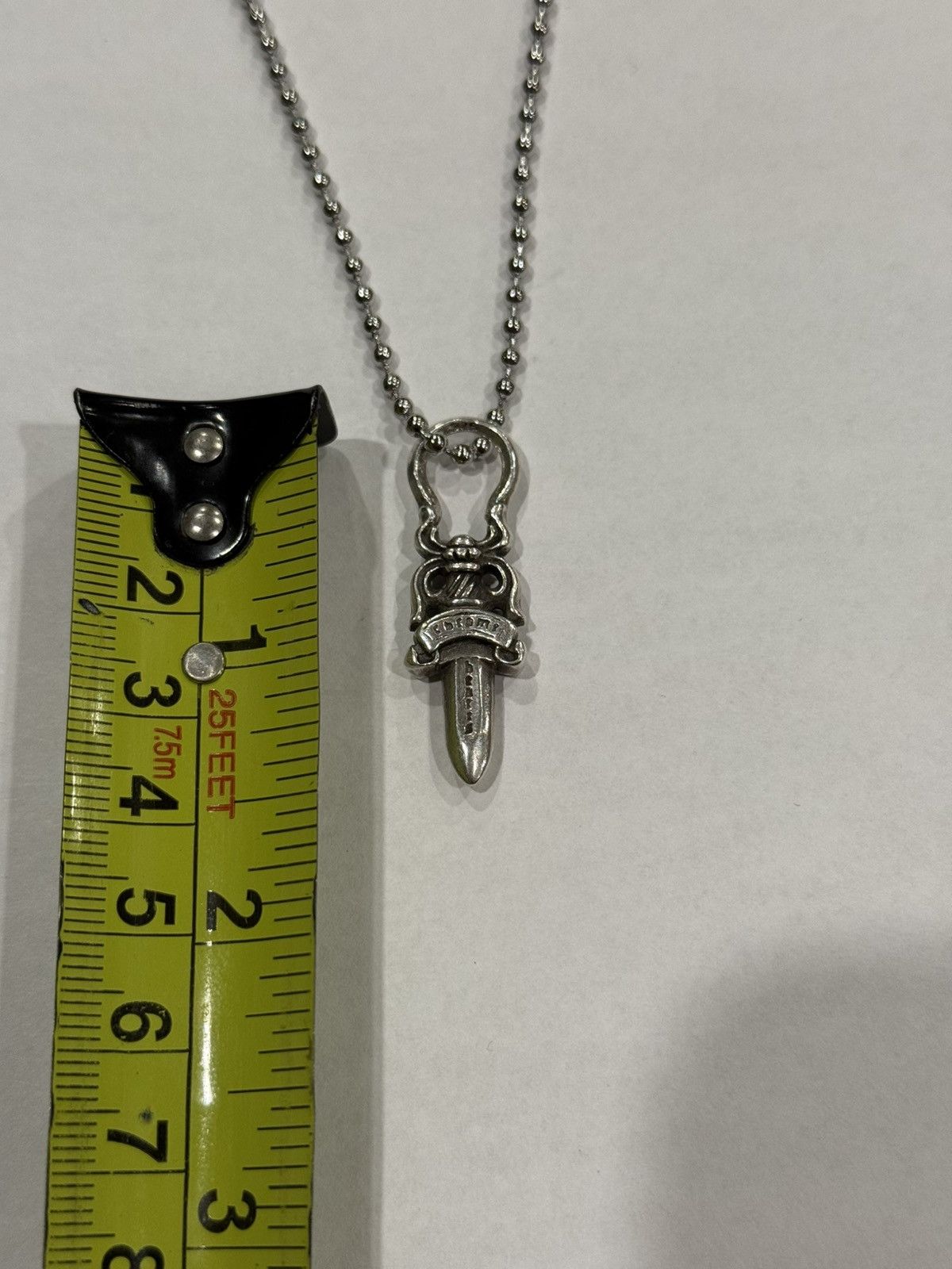 Chrome Hearts Chrome Hearts Dagger Pendant Silver Ball Chain Necklace #5 Size ONE SIZE - 13 Thumbnail
