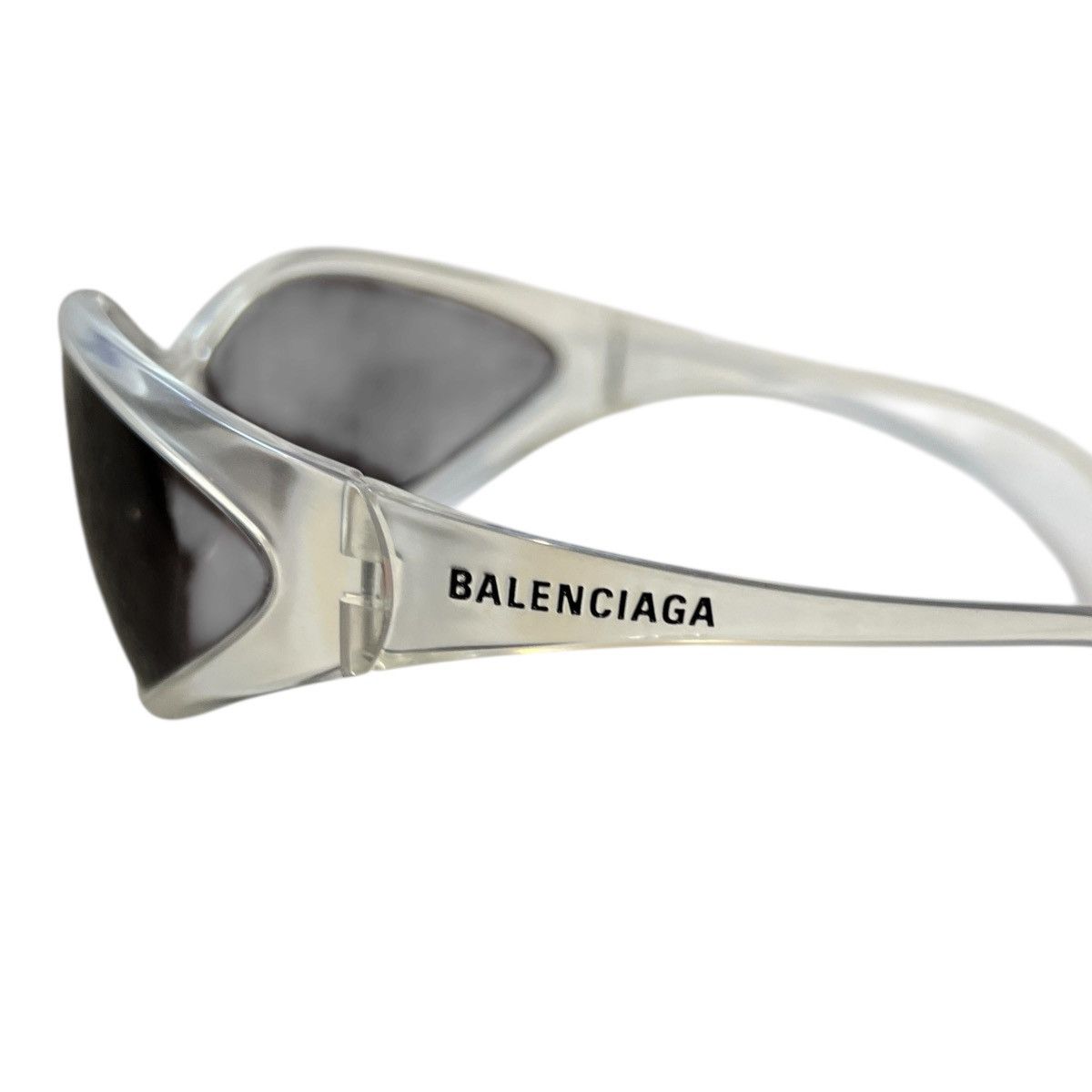 Balenciaga BALENCIAGA BB0285S 004 1990s-Style Oval Sunglasses Clear Size 46 - 6 Thumbnail