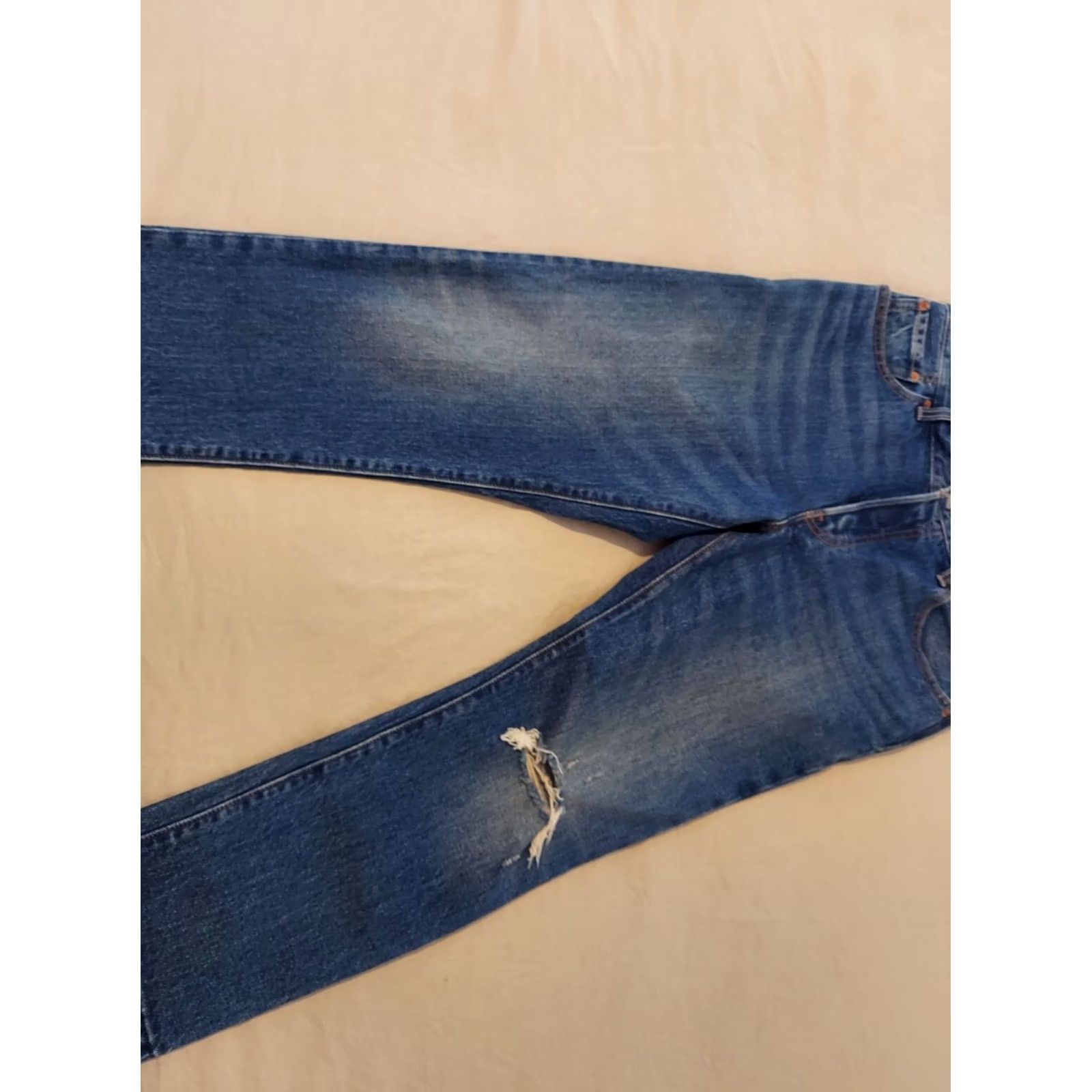 Levi's Mens Levi's 501 Jeans Blue Denim Pants Straight Classic Size 29x32 32x27 Size US 29 - 4 Thumbnail