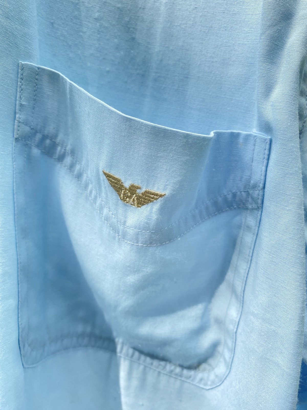Emporio Armani Emporio Armani Light Blue Long-Sleeve Shirt Size US XS / EU 42 / 0 - 11 Thumbnail