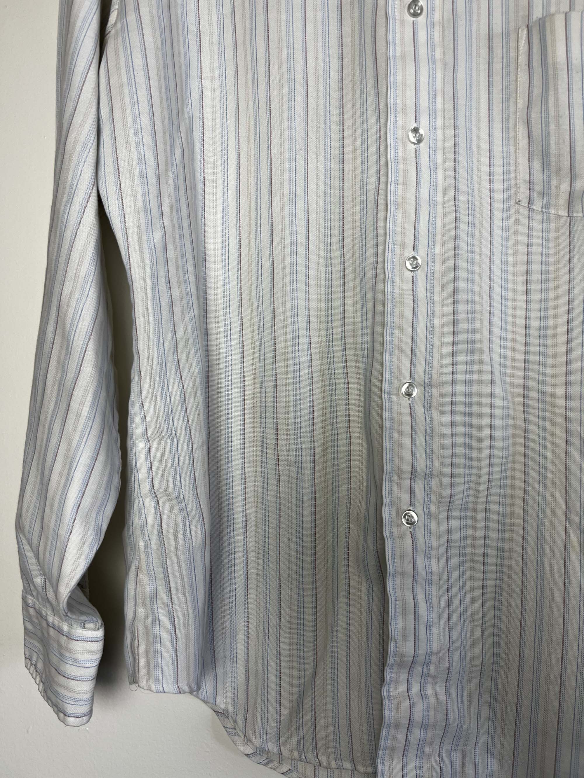 Vintage Vintage 1970's Elderado Press-gard Western Wear Stripe Shirt Size US XL / EU 56 / 4 - 5 Thumbnail