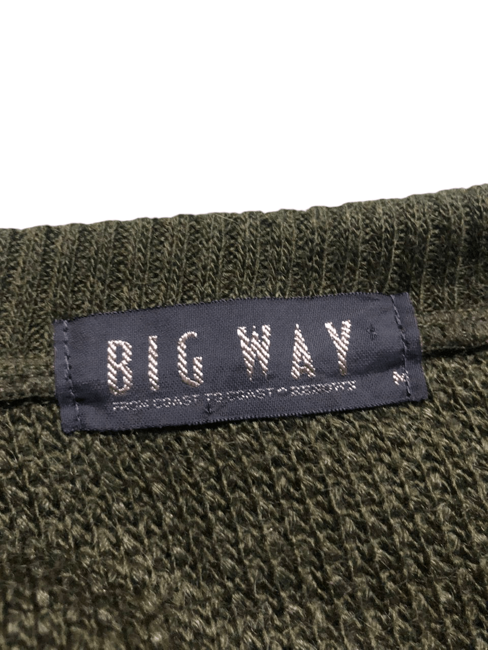 Aran Isles Knitwear × Japanese Brand × Vintage Vintage Big Way Cotton Wool Knit Crewneck Sweatshirt Rare Size US M / EU 48-50 / 2 - 12 Thumbnail