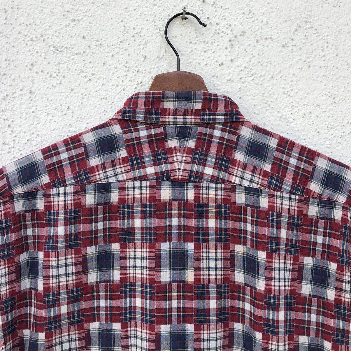 Burberry Burberry Printed Pattern Patchwork Short Sleeves Shirt Size US M / EU 48-50 / 2 - 6 Thumbnail