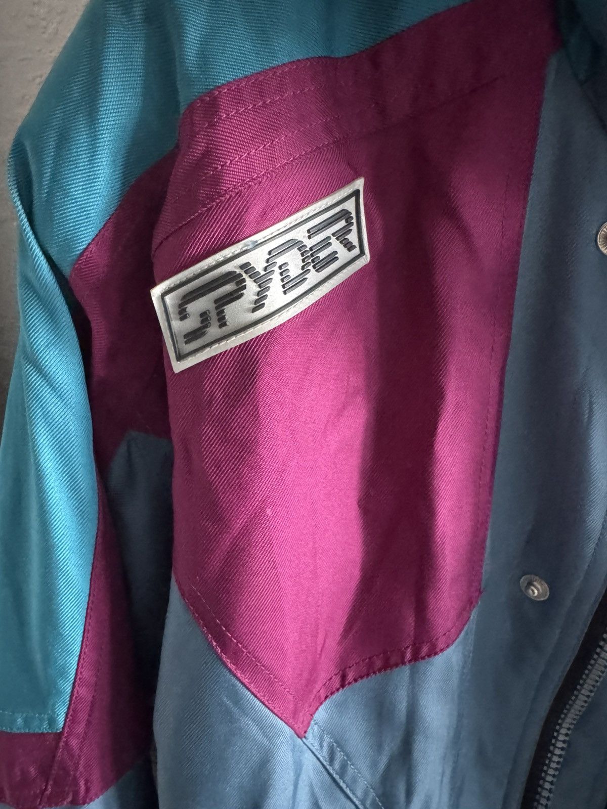 Spyder Vintage 90s Spyder Ski Parka Jacket Teal Purple Size US M / EU 48-50 / 2 - 2 Thumbnail