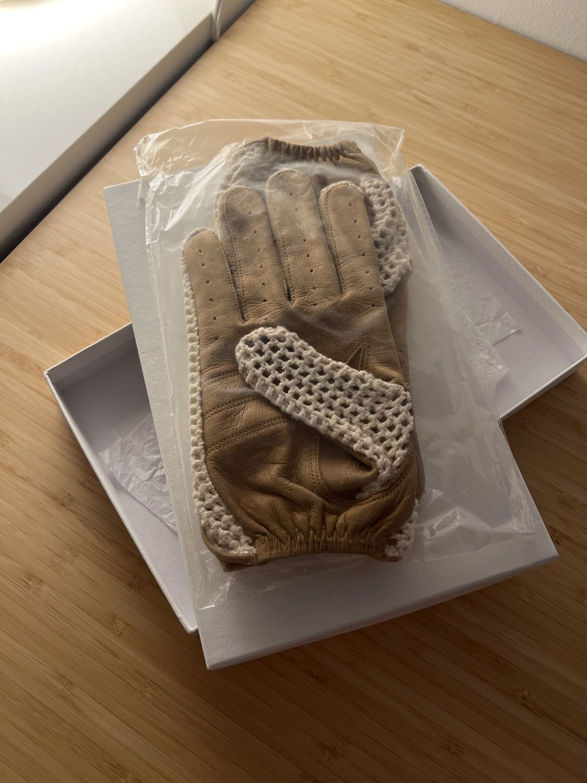Aime Leon Dore × Porsche Design Aime Leon Dore Super Carrera Leather Gloves Size ONE SIZE - 4 Thumbnail