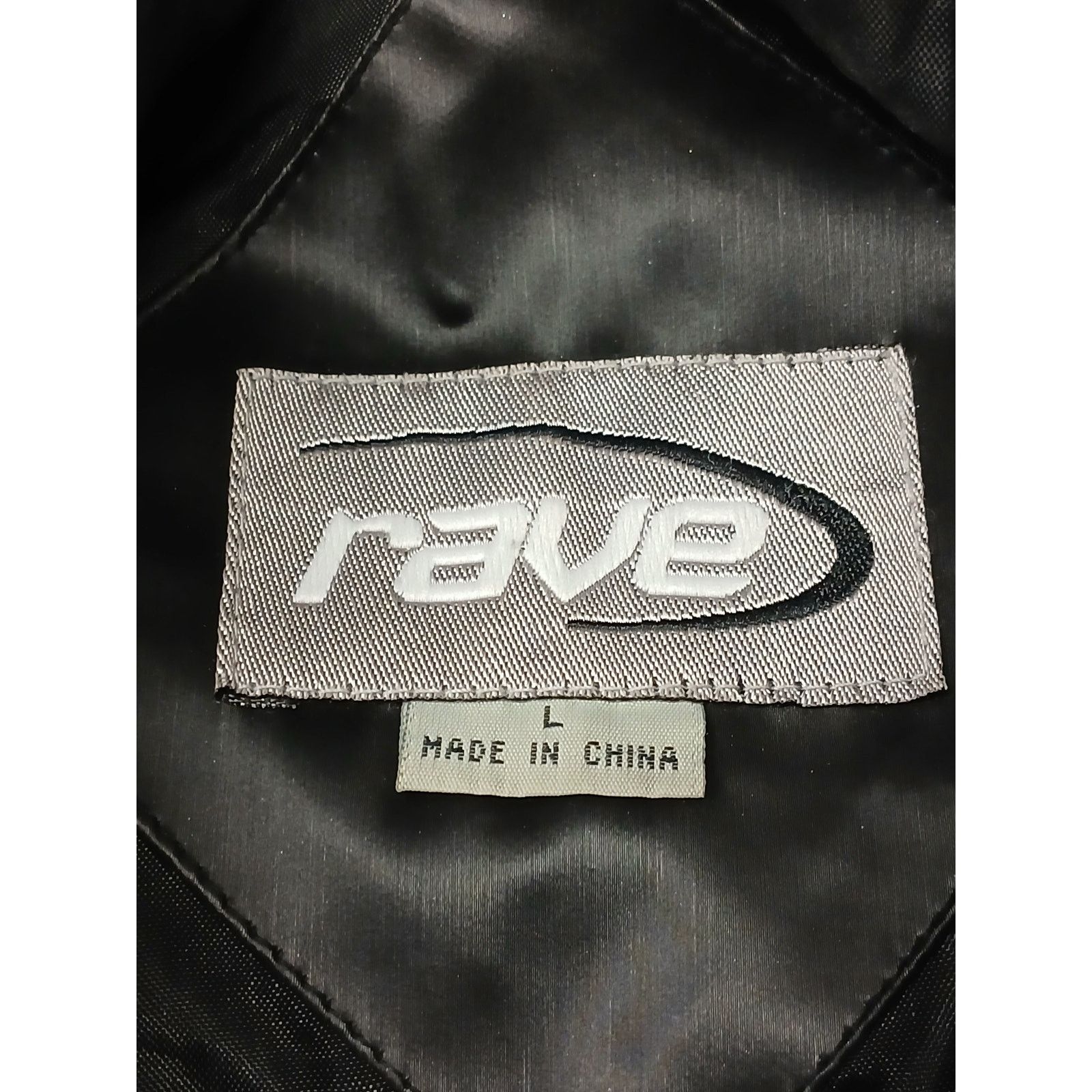 Other RAVE (Large) Women's 90's Black Faux Leather Zip Jacket Size L / US 10 / IT 46 - 9 Thumbnail