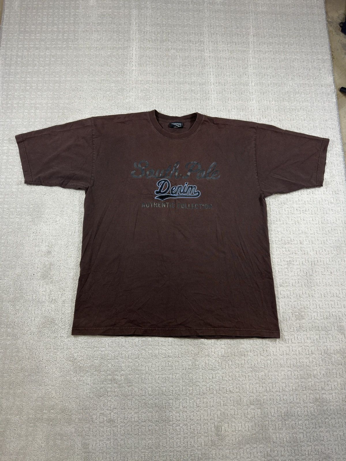 Southpole Y2K brown South Pole denim T-shirt Size US XXL / EU 58 / 5 - 2 Thumbnail