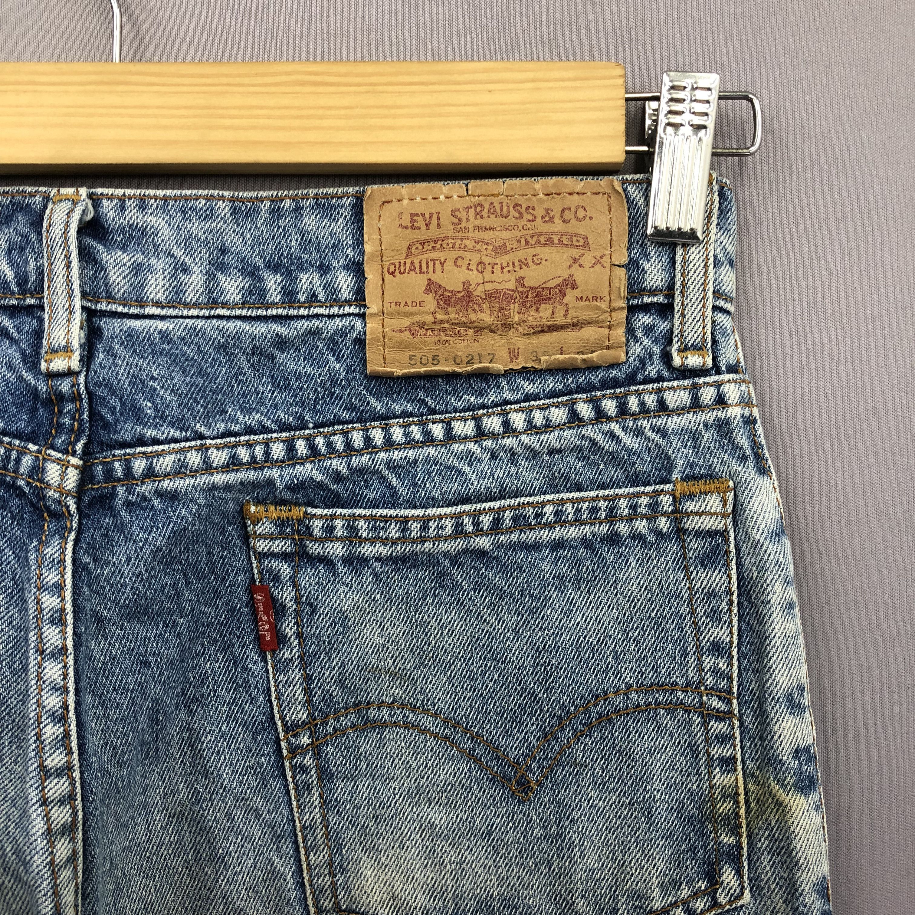 Levi's Vintage 90s Levis 505 Stone Wash Jeans Levi's Faded Denim Size US 30 / EU 46 - 7 Thumbnail