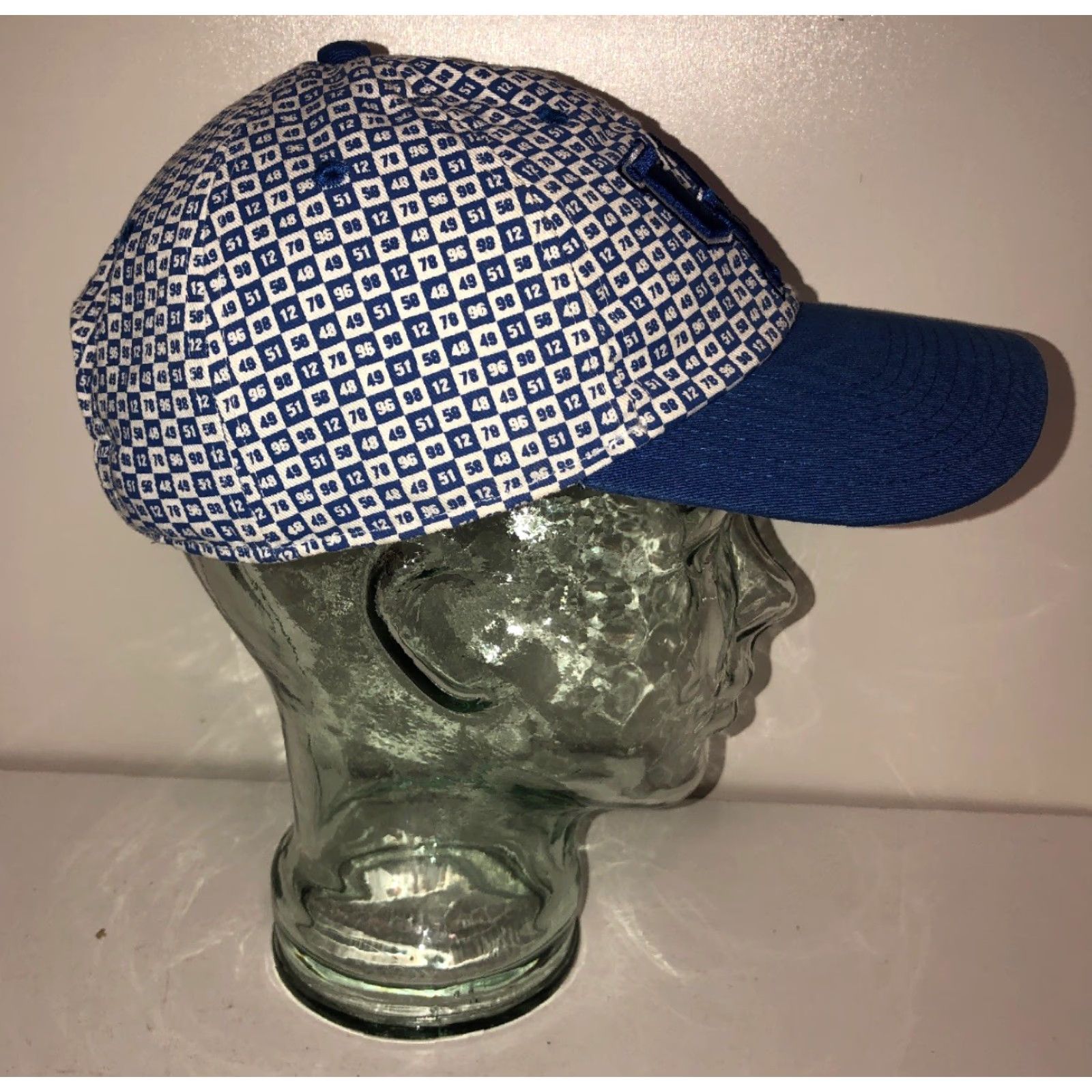 Nike VINTAGE Nike Kentucky Wildcats Fitted Baseball Cap Men One Size White Blue University College Hat Size ONE SIZE - 3 Thumbnail