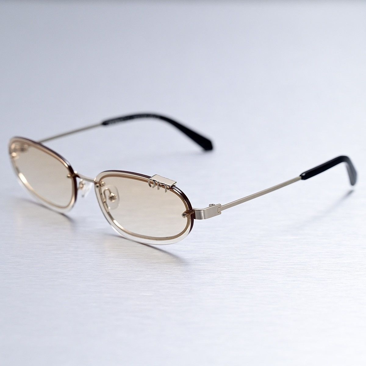 Off-White OFF WHITE MIAMI GOLD GRADIENT BROWN SUNGLASSES Size ONE SIZE - 2 Thumbnail