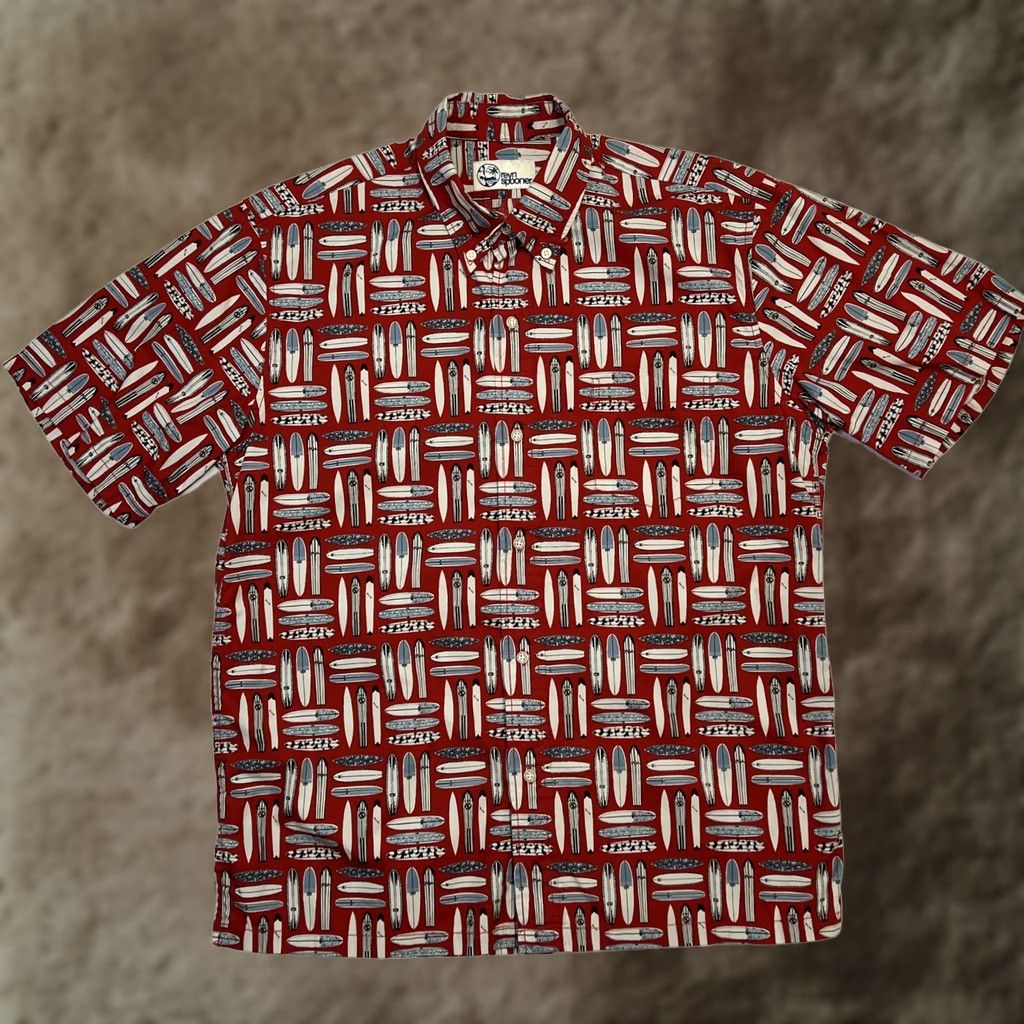Reyn Spooner Reyn Spooner Shirt Mens Medium Red Surfboards Hawaiian Aloha Button Up Summer Size US M / EU 48-50 / 2 - 1 Thumbnail